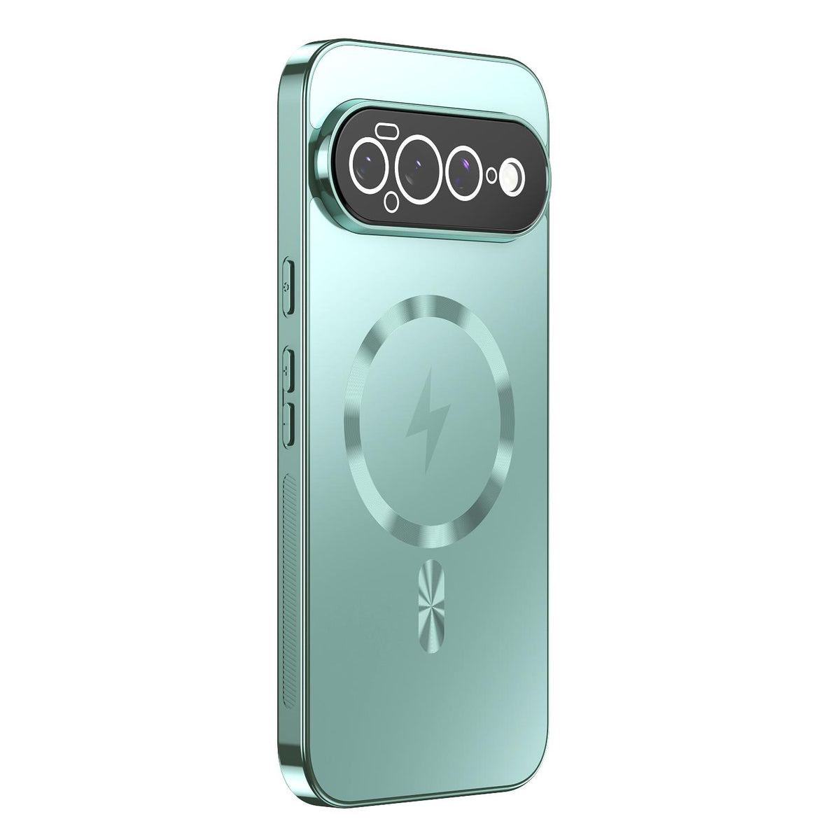 For Google Pixel 11 Pro XL Vacuum Electroplated Magnetic Phone Case - Green - EDA009716603F