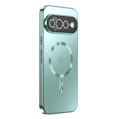 For Google Pixel 11 Pro XL Vacuum Electroplated Magnetic Phone Case - Green - EDA009716603F