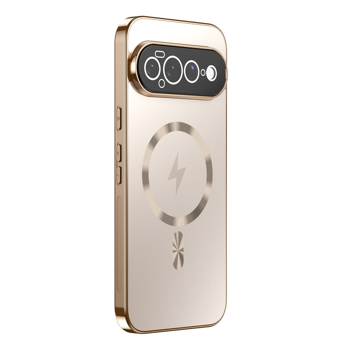 For Google Pixel 11 Pro XL Vacuum Electroplated Magnetic Phone Case - Gold - EDA009716603G