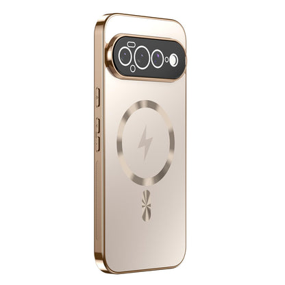 For Google Pixel 11 Pro XL Vacuum Electroplated Magnetic Phone Case - Gold - EDA009716603G