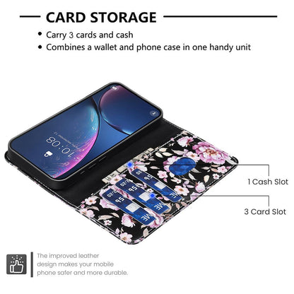 For Realme 16T 5G BF42 Color Painting Leather Phone Case - Rose - EDA009718301E