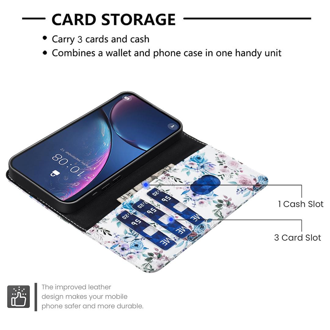 For Realme 16T 5G BF42 Color Painting Leather Phone Case - Floral - EDA009718301F