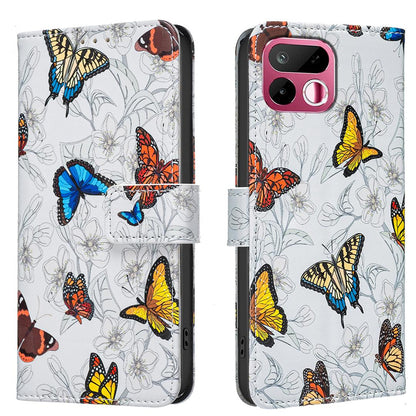 For Realme 16T 5G BF42 Color Painting Leather Phone Case - Butterfly - EDA009718301G