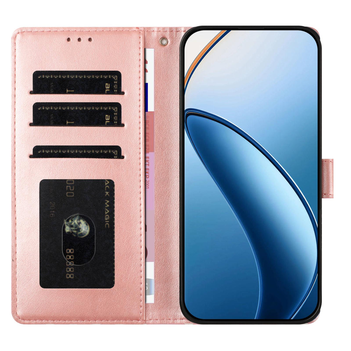 For Redmi Note 13 Pro+ Hearts Pattern Buckle Vegan Leather Phone Case with Strap - Pink Hearts - EDA009718715B
