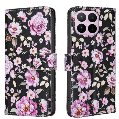 For Xiaomi 17T Pro 5G BF42 Color Painting Leather Phone Case - Rose - EDA009718801E