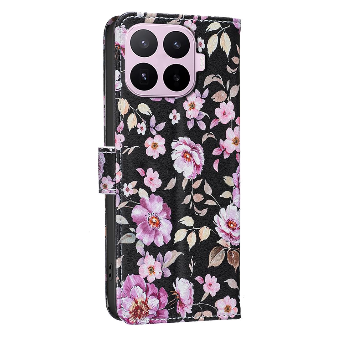 For Xiaomi 17T Pro 5G BF42 Color Painting Leather Phone Case - Rose - EDA009718801E