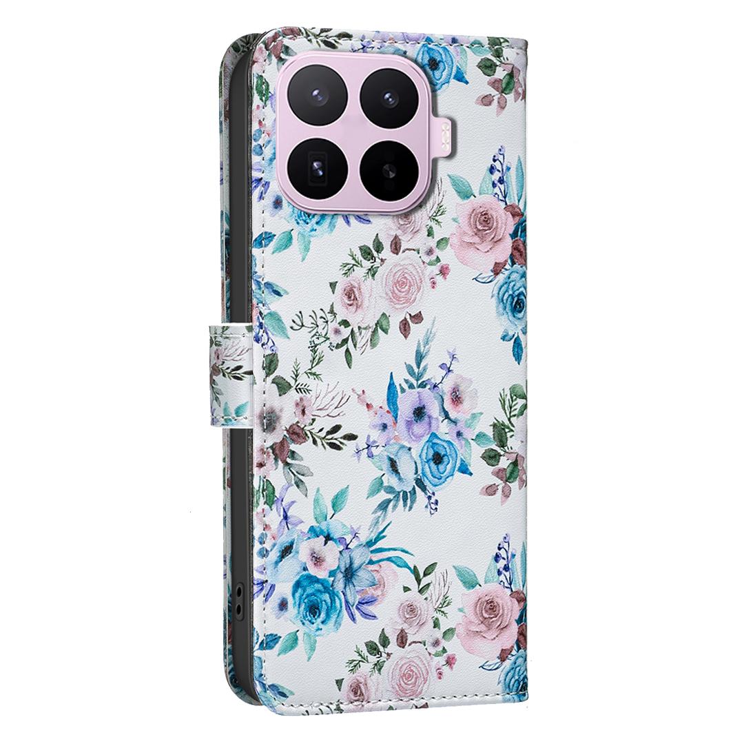 For Xiaomi 17T Pro 5G BF42 Color Painting Leather Phone Case - Floral - EDA009718801F