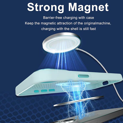 For iPhone Air Skin Feel Honeycomb Cooling Magnetic Phone Case - Light Purple - EDA009720823G