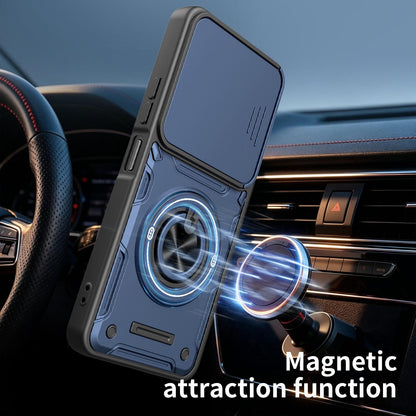 For Itel A100 4G Multifunctional Sliding Camshield Ring Holder Phone Case - Red - EDA009721302D