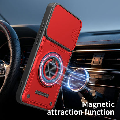 For OPPO Reno15 5G Global Multifunctional Sliding Camshield Ring Holder Phone Case - Black - EDA009722103C