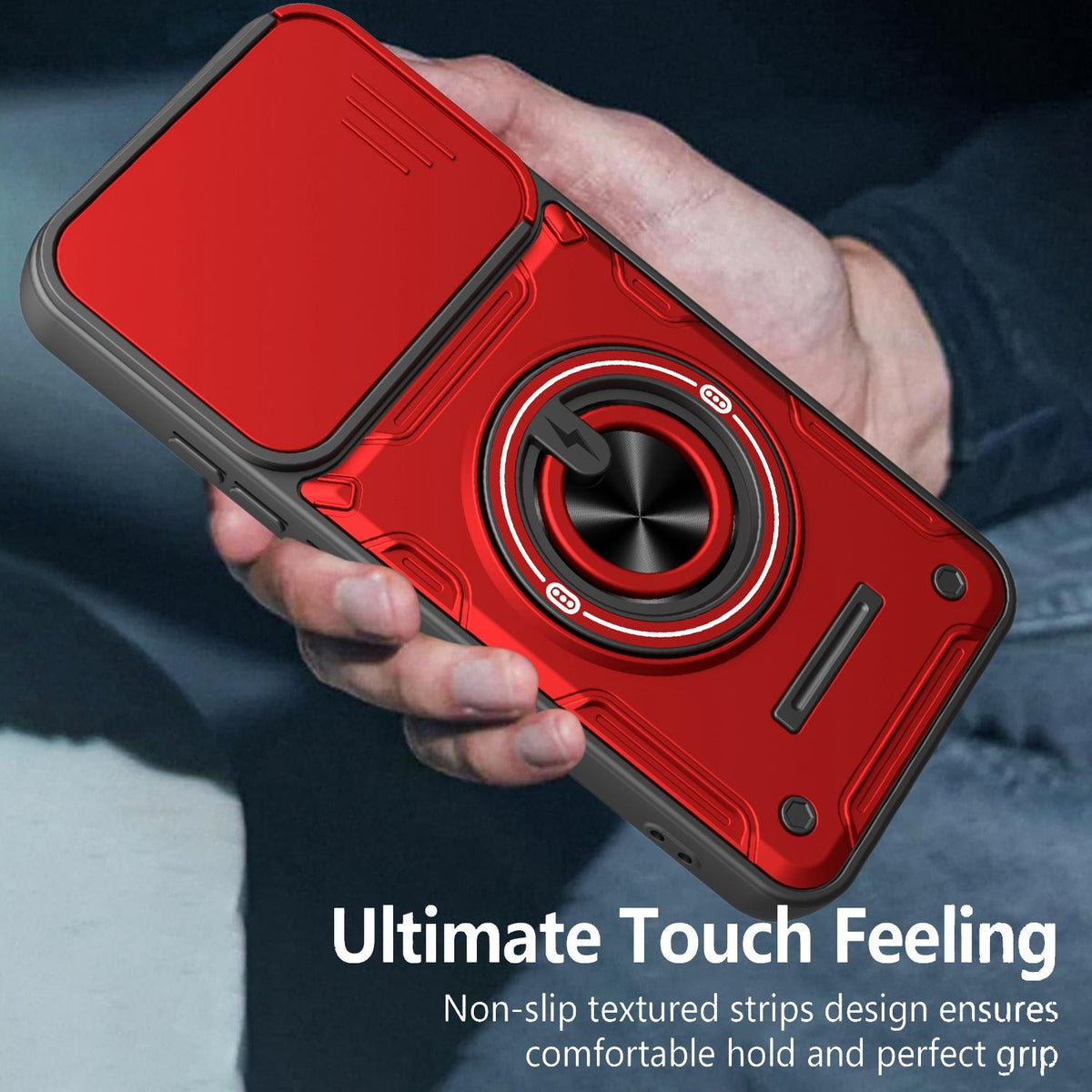 For OPPO Reno15 5G Global Multifunctional Sliding Camshield Ring Holder Phone Case - Purple - EDA009722103E