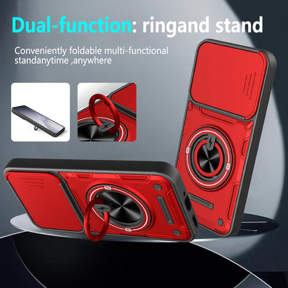 For OPPO Reno15 5G Global Multifunctional Sliding Camshield Ring Holder Phone Case - Purple - EDA009722103E