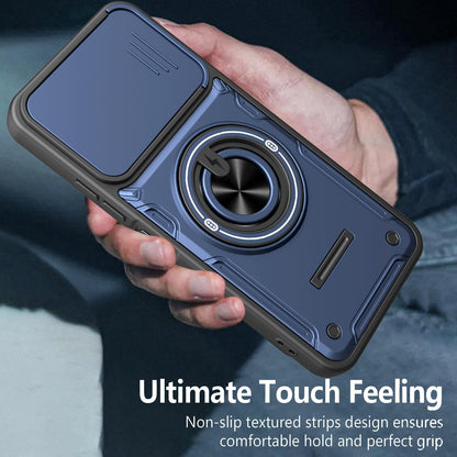 For Tecno Spark 40 4G Multifunctional Sliding Camshield Ring Holder Phone Case - Red - EDA009722301D