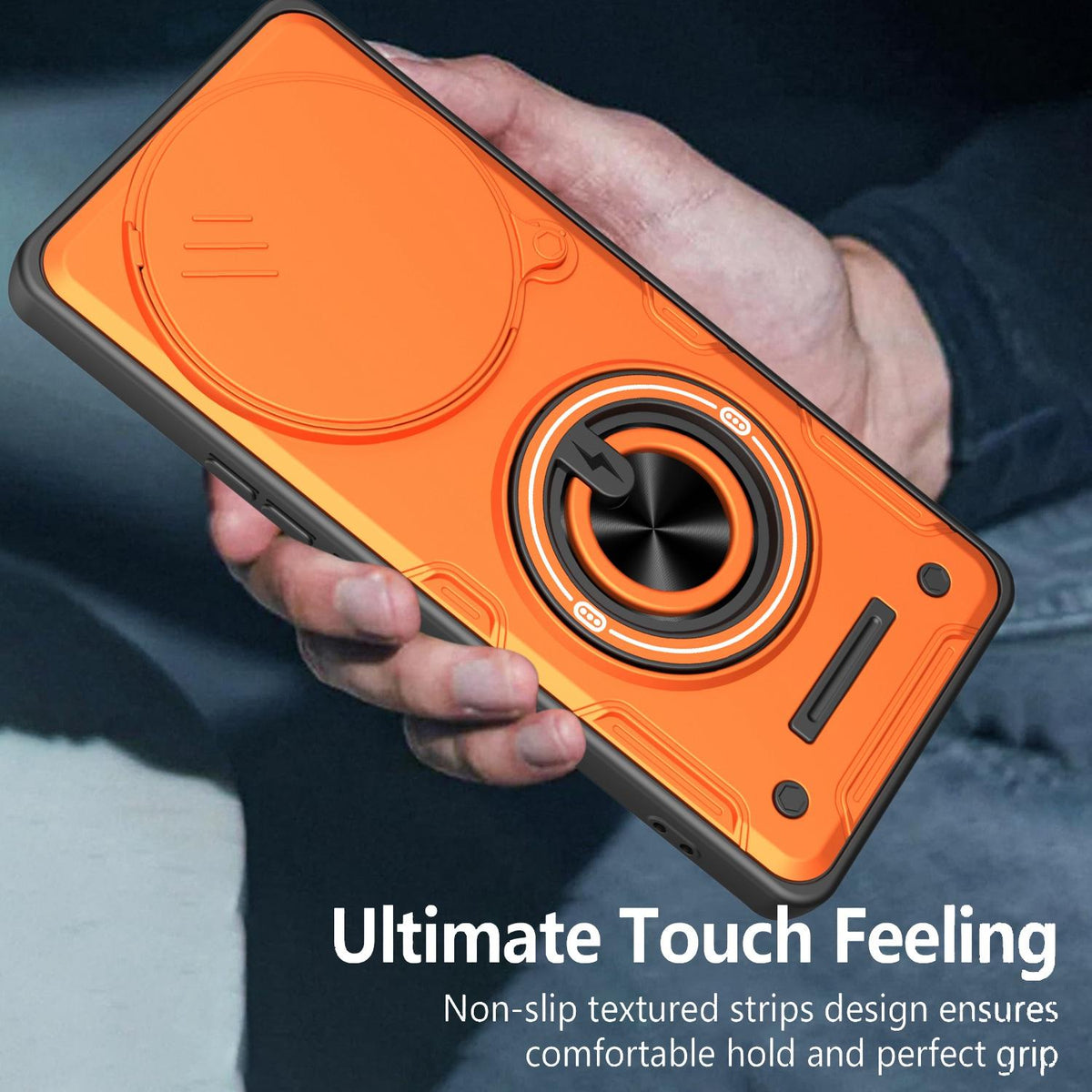 For Honor X9c / X60 Pro / Magic7 Lite Multifunctional Sliding Camshield Ring Holder Phone Case - Red - EDA009722605D