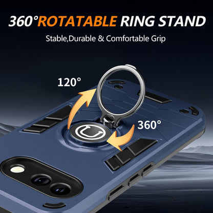 For Google Pixel 9a Ring Holder Phone Case - Orange - EDA009725701D