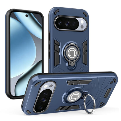 For Google Pixel 10 5G / 10 Pro 5G Ring Holder Phone Case - Royal Blue - EDA009725702A