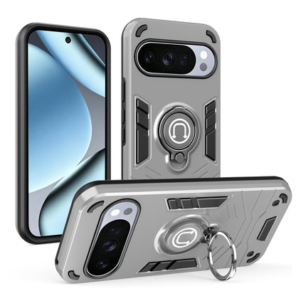 For Google Pixel 10 5G / 10 Pro 5G Ring Holder Phone Case - Grey - EDA009725702C