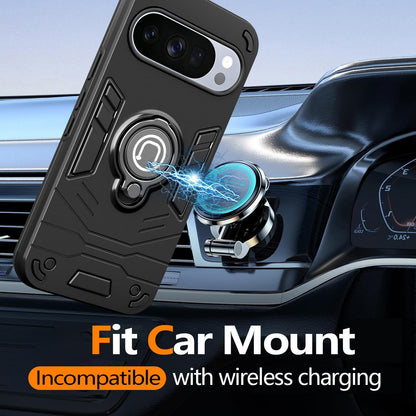 For Google Pixel 10 5G / 10 Pro 5G Ring Holder Phone Case - Grey - EDA009725702C