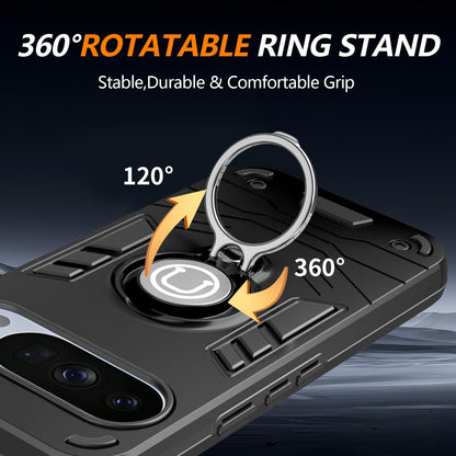 For Google Pixel 10 5G / 10 Pro 5G Ring Holder Phone Case - Orange - EDA009725702D