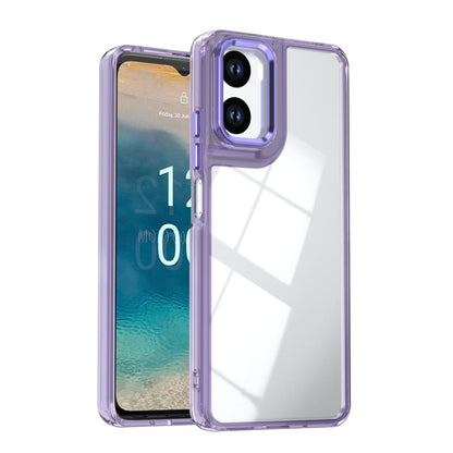 For Motorola Moto G06 4G Shine High Transparency Acrylic Phone Case - Purple - EDA009725803A