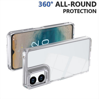 For Motorola Moto G06 4G Shine High Transparency Acrylic Phone Case - White - EDA009725803B