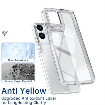 For Motorola Moto G06 4G Shine High Transparency Acrylic Phone Case - White - EDA009725803B
