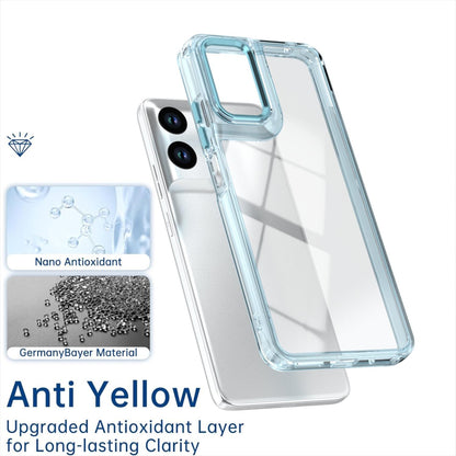 For Motorola Moto G06 4G Shine High Transparency Acrylic Phone Case - Blue - EDA009725803C