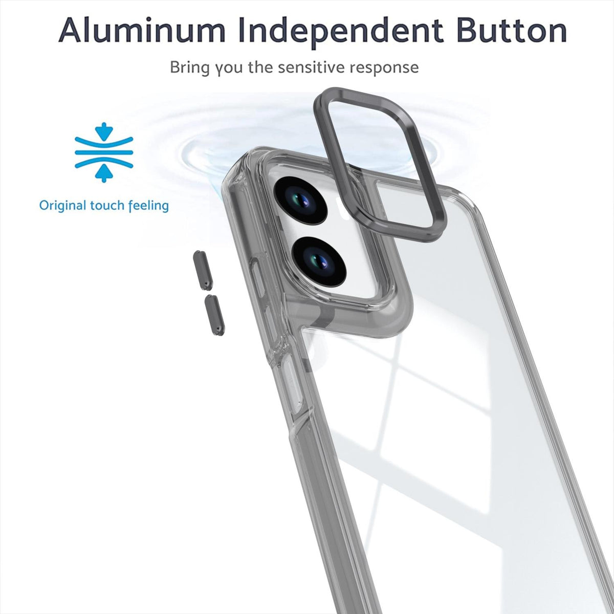 For Motorola Moto G06 4G Shine High Transparency Acrylic Phone Case - Black - EDA009725803E