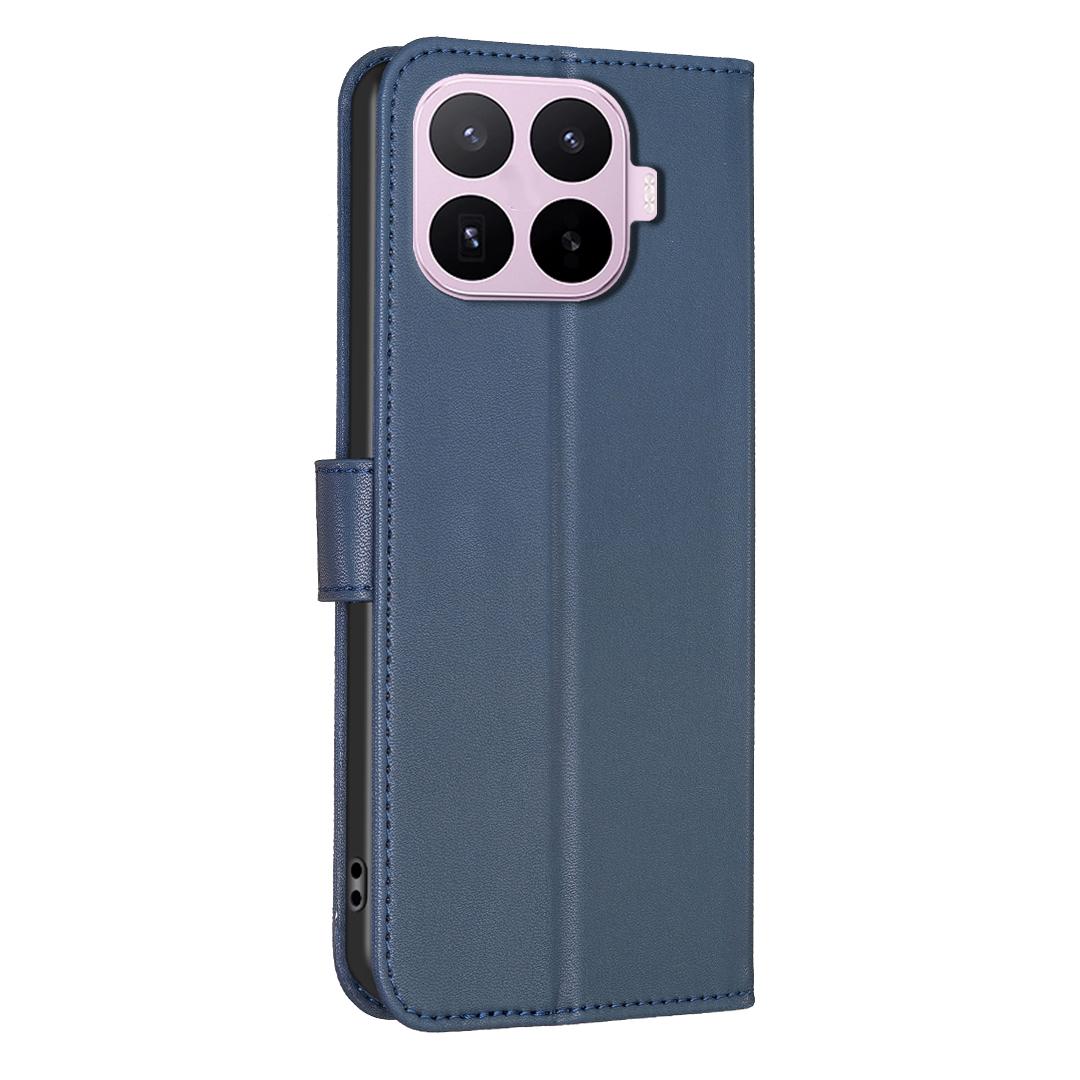 For Xiaomi 17T Pro 5G Four-leaf Embossed Leather Phone Case - Blue - EDA009728201B