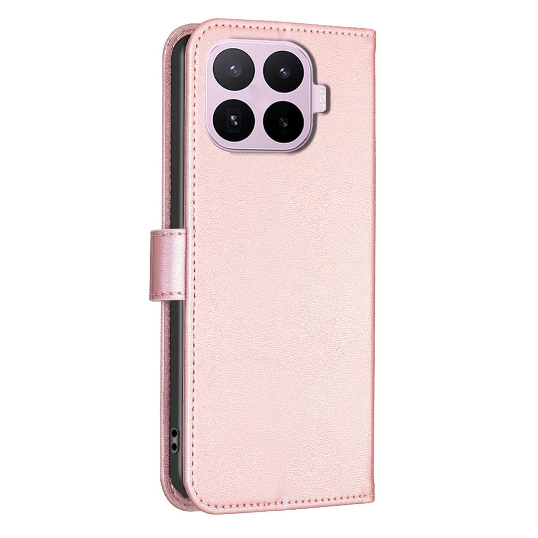 For Xiaomi 17T Pro 5G Four-leaf Embossed Leather Phone Case - Pink - EDA009728201F