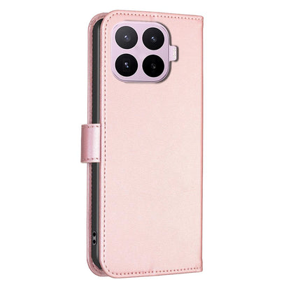 For Xiaomi 17T Pro 5G Four-leaf Embossed Leather Phone Case - Pink - EDA009728201F