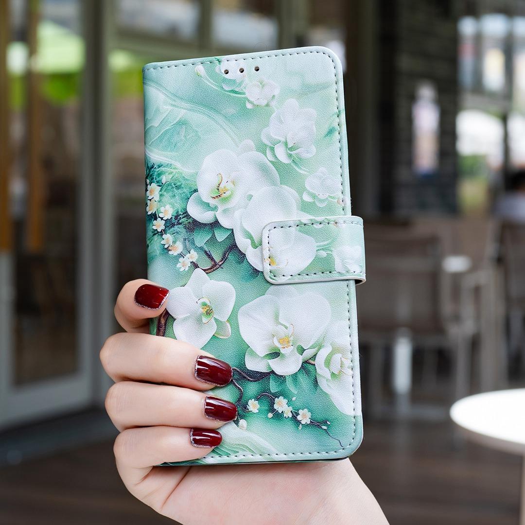 For Infinix GT 50 Pro 5G BF42 Color Painting Leather Phone Case - Pink Flower - EDA009731801A