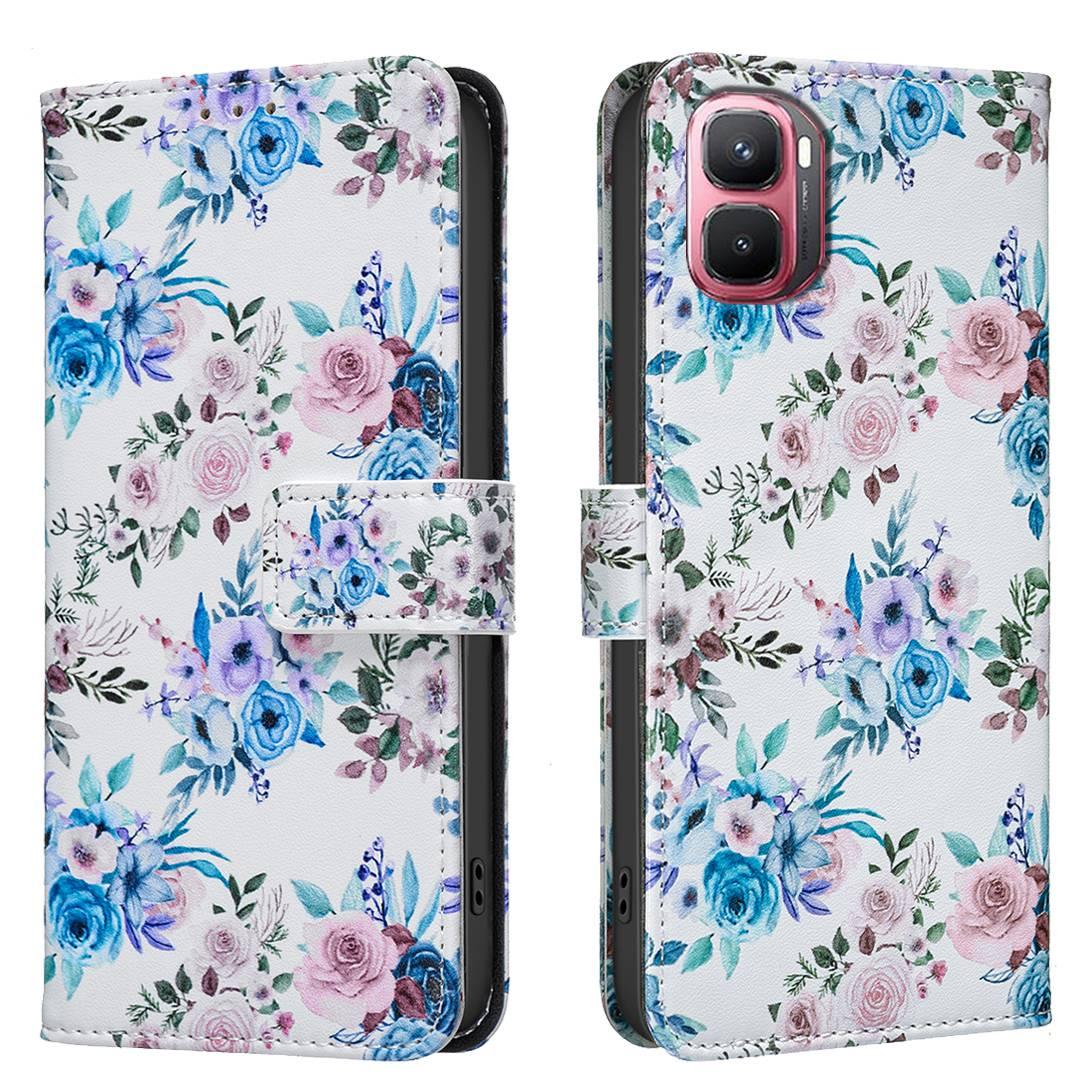For Infinix GT 50 Pro 5G BF42 Color Painting Leather Phone Case - Floral - EDA009731801F