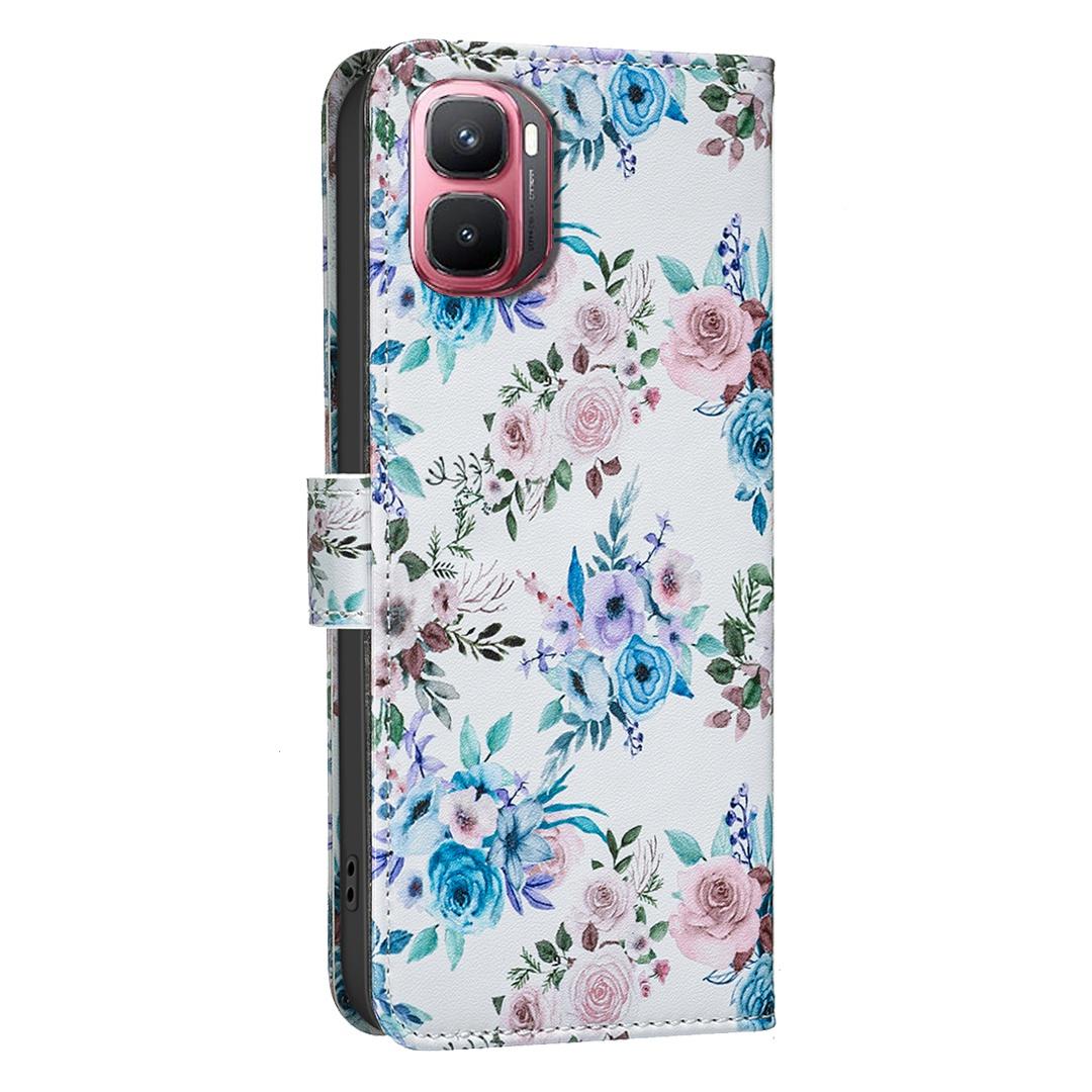 For Infinix GT 50 Pro 5G BF42 Color Painting Leather Phone Case - Floral - EDA009731801F