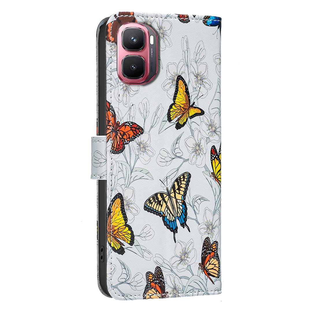 For Infinix GT 50 Pro 5G BF42 Color Painting Leather Phone Case - Butterfly - EDA009731801G