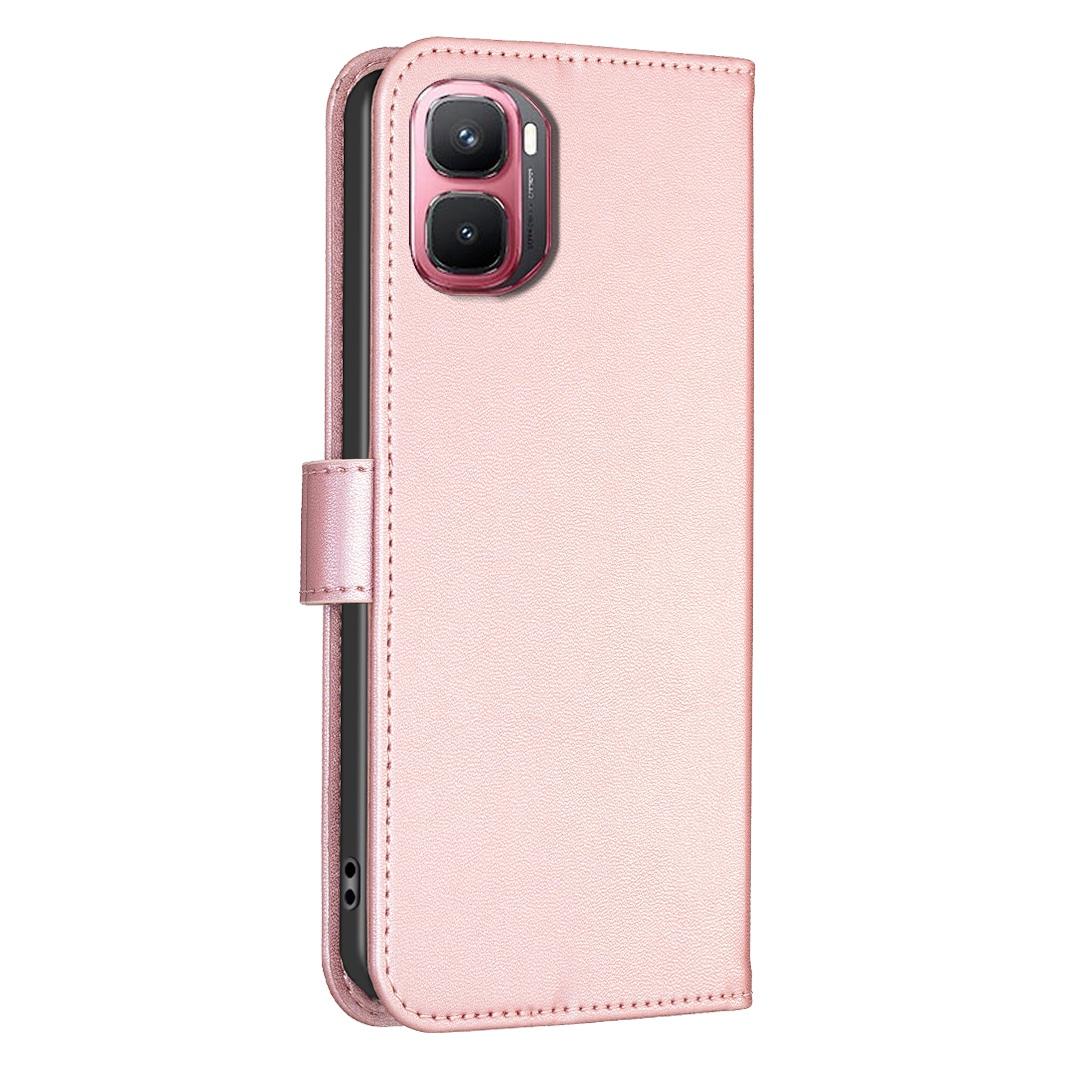 For Infinix GT 50 Pro 5G Four-leaf Embossed Leather Phone Case - Pink - EDA009733201F