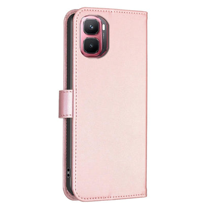 For Infinix GT 50 Pro 5G Four-leaf Embossed Leather Phone Case - Pink - EDA009733201F