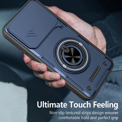For Xiaomi 17T 5G Multifunctional Sliding Camshield Ring Holder Phone Case - Purple - EDA009734106E