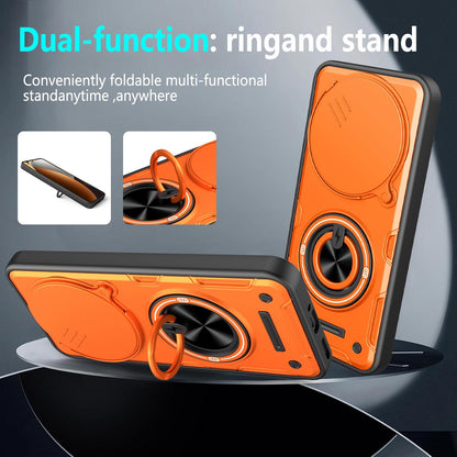 For Redmi Note 15 Pro 5G Global 163.6mm Multifunctional Sliding Camshield Ring Holder Phone Case - Purple - EDA009734202E
