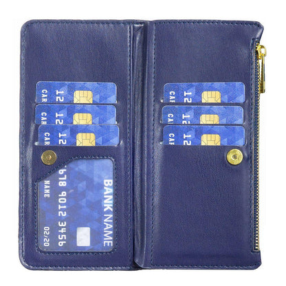 For Redmi Note 17 4G Global 171mm Diamond Lattice Zipper Wallet Leather Flip Phone Case(Blue)