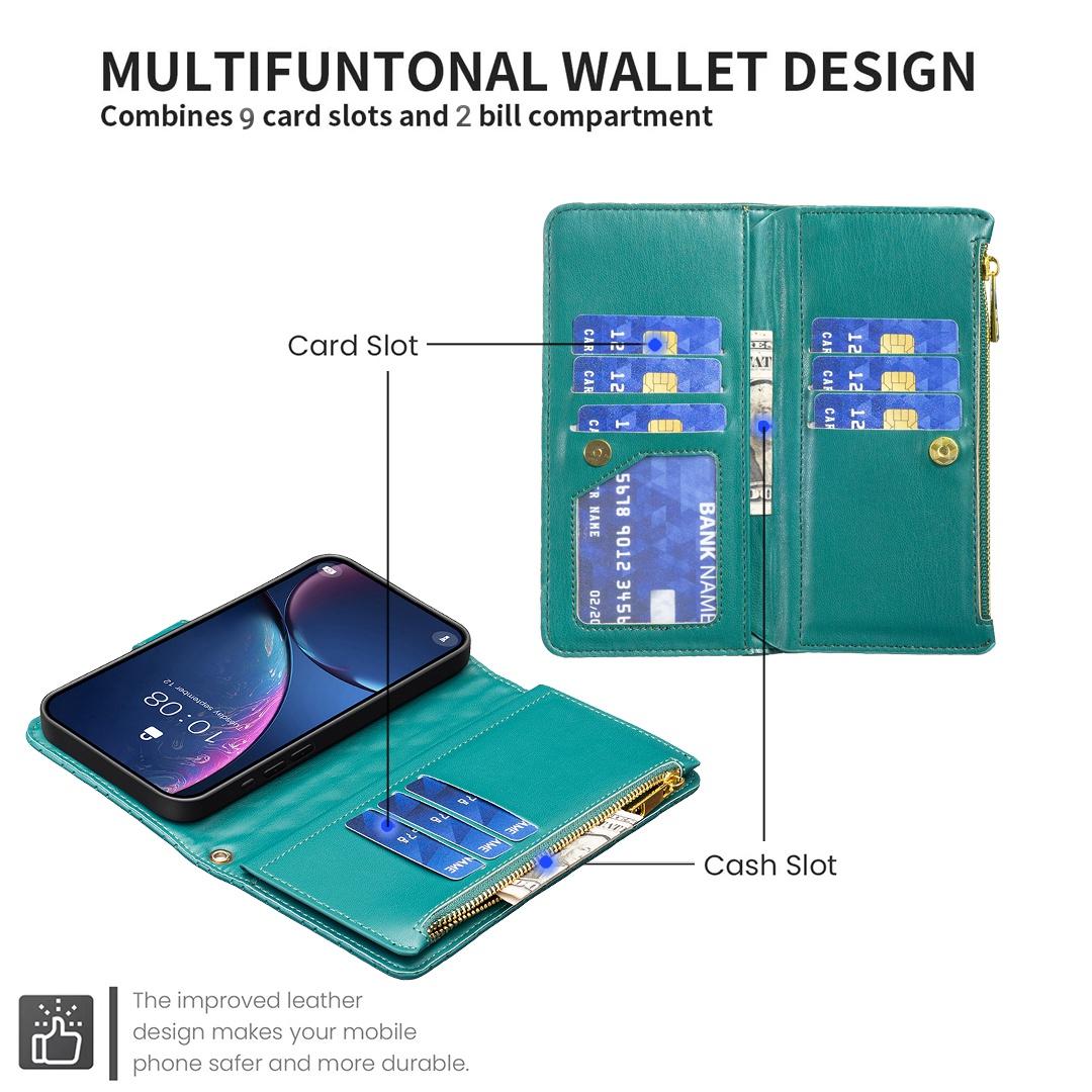 For Redmi Note 17 Pro 5G Global 163mm Diamond Lattice Zipper Wallet Leather Flip Phone Case(Green)