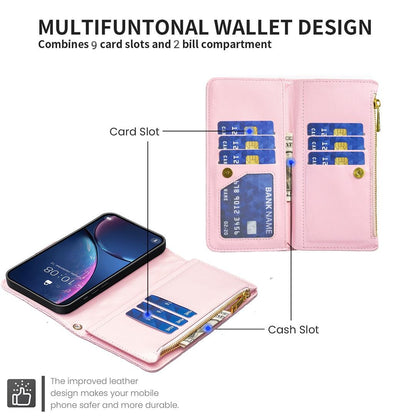 For Redmi Note 17 Pro 5G Global 163mm Diamond Lattice Zipper Wallet Leather Flip Phone Case(Pink)
