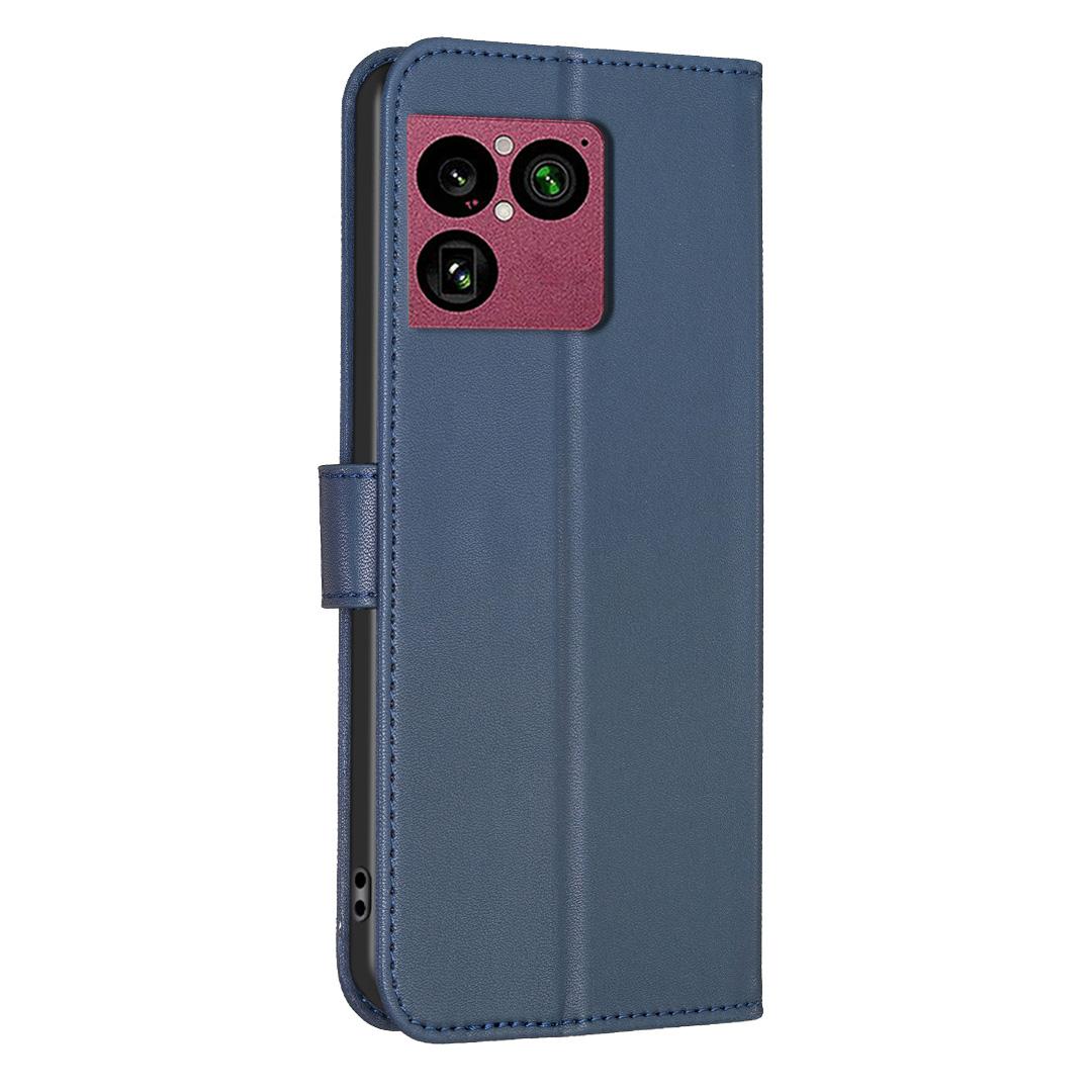 For Sony Xperia 1 VIII Four-leaf Embossed Leather Phone Case - Blue - EDA009735301B