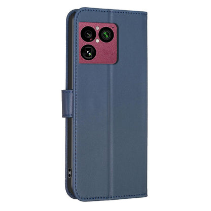 For Sony Xperia 1 VIII Four-leaf Embossed Leather Phone Case - Blue - EDA009735301B