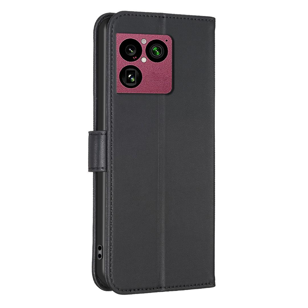 For Sony Xperia 1 VIII Four-leaf Embossed Leather Phone Case - Black - EDA009735301C