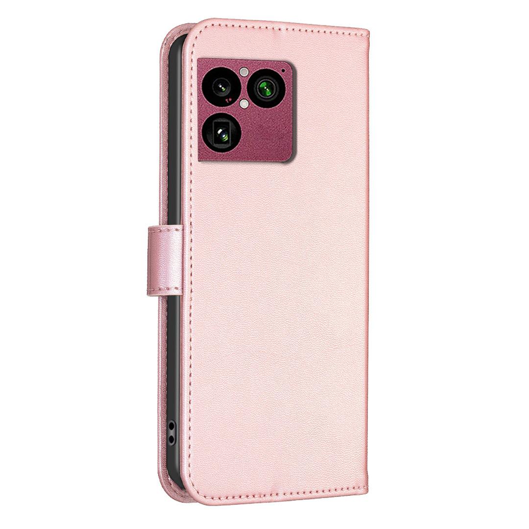 For Sony Xperia 1 VIII Four-leaf Embossed Leather Phone Case - Pink - EDA009735301F