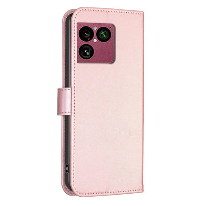 For Sony Xperia 1 VIII Four-leaf Embossed Leather Phone Case - Pink - EDA009735301F