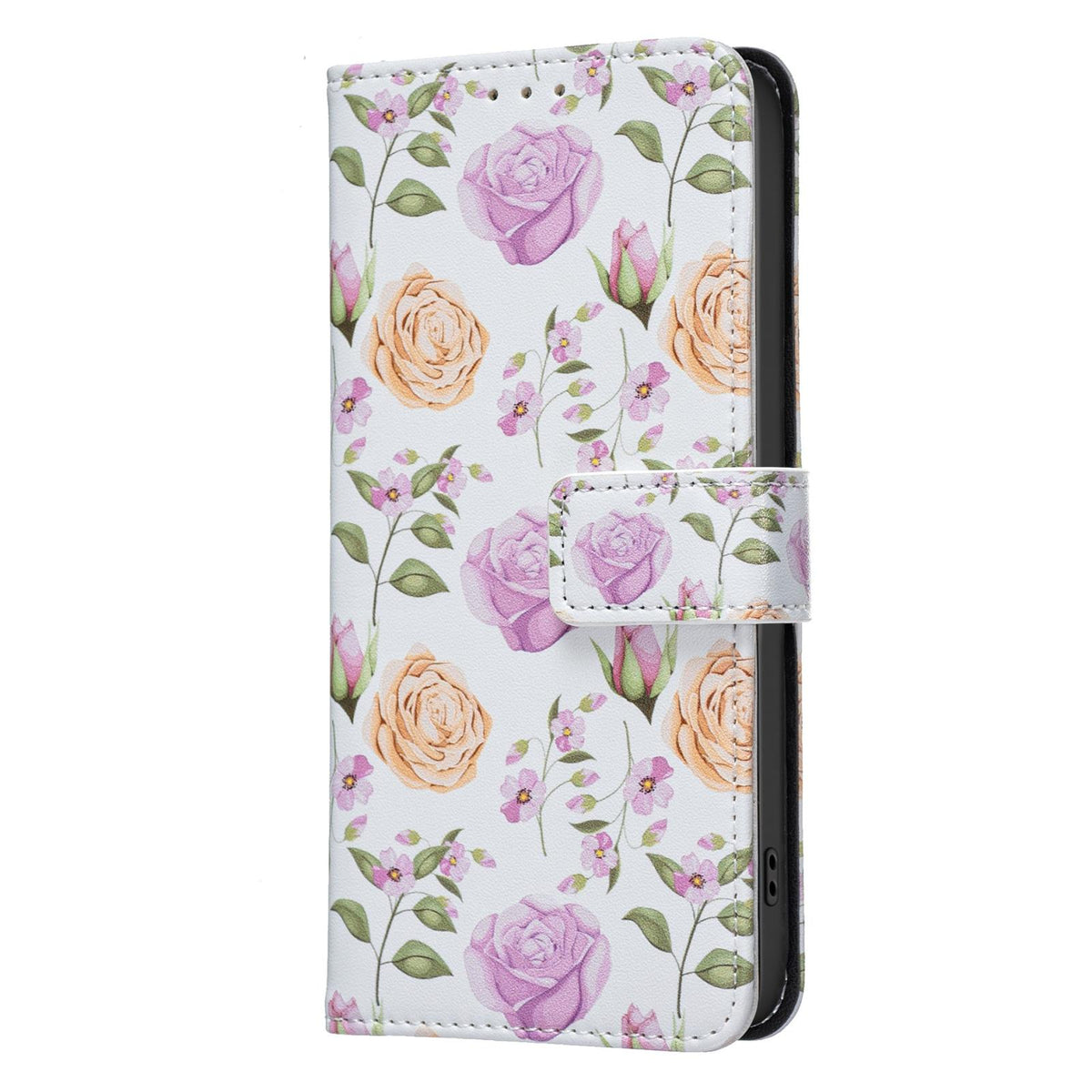 For Sony Xperia 1 VIII BF42 Color Painting Leather Phone Case - Yellow Rose - EDA009736201D