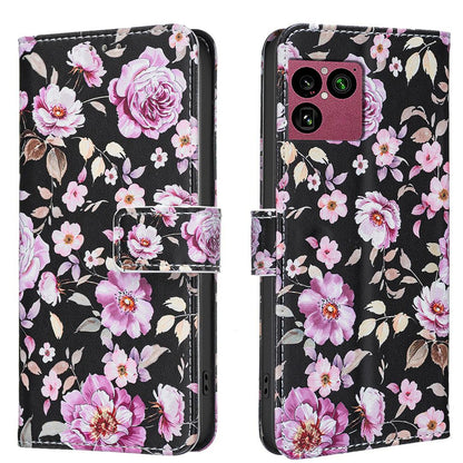 For Sony Xperia 1 VIII BF42 Color Painting Leather Phone Case - Rose - EDA009736201E