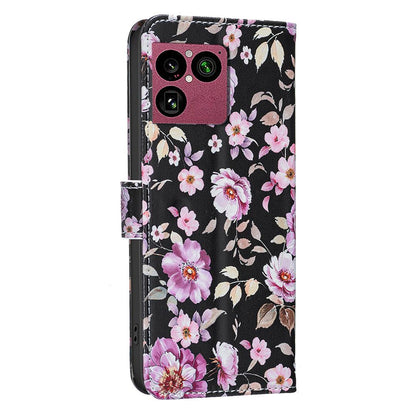 For Sony Xperia 1 VIII BF42 Color Painting Leather Phone Case - Rose - EDA009736201E